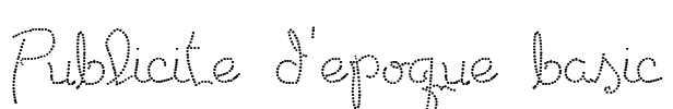 Publicite d'epoque basic