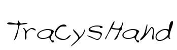 TracysHand Font Image