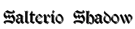 Salterio Shadow Font Image