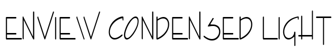 Enview Condensed Light Font Image