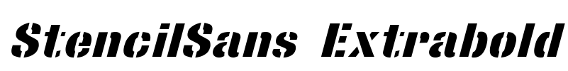StencilSans Extrabold