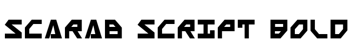 Scarab Script Bold Font Image