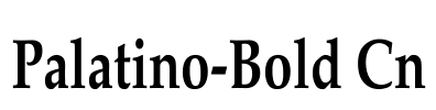 Palatino-Bold Cn