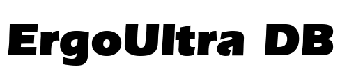 ErgoUltra DB Font Image