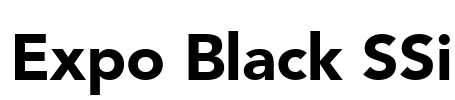 Expo Black SSi Font Image