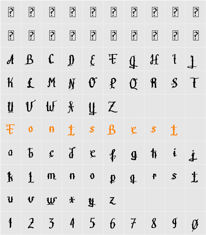 Teitheas Character Map