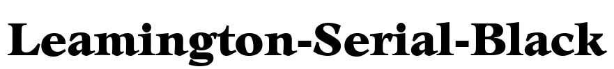 Leamington-Serial-Black Font Image