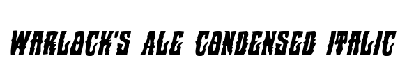 Warlock's Ale Condensed Italic