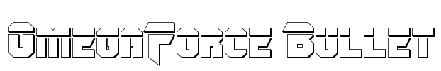 OmegaForce Bullet Font Image