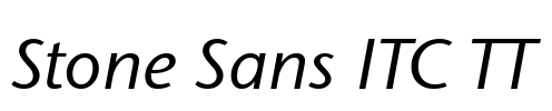 Stone Sans ITC TT