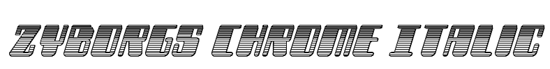 Zyborgs Chrome Italic