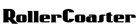RollerCoaster Font Image