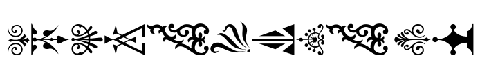 PCOrnaments Font Image
