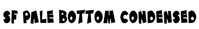 SF Pale Bottom Condensed Font Image