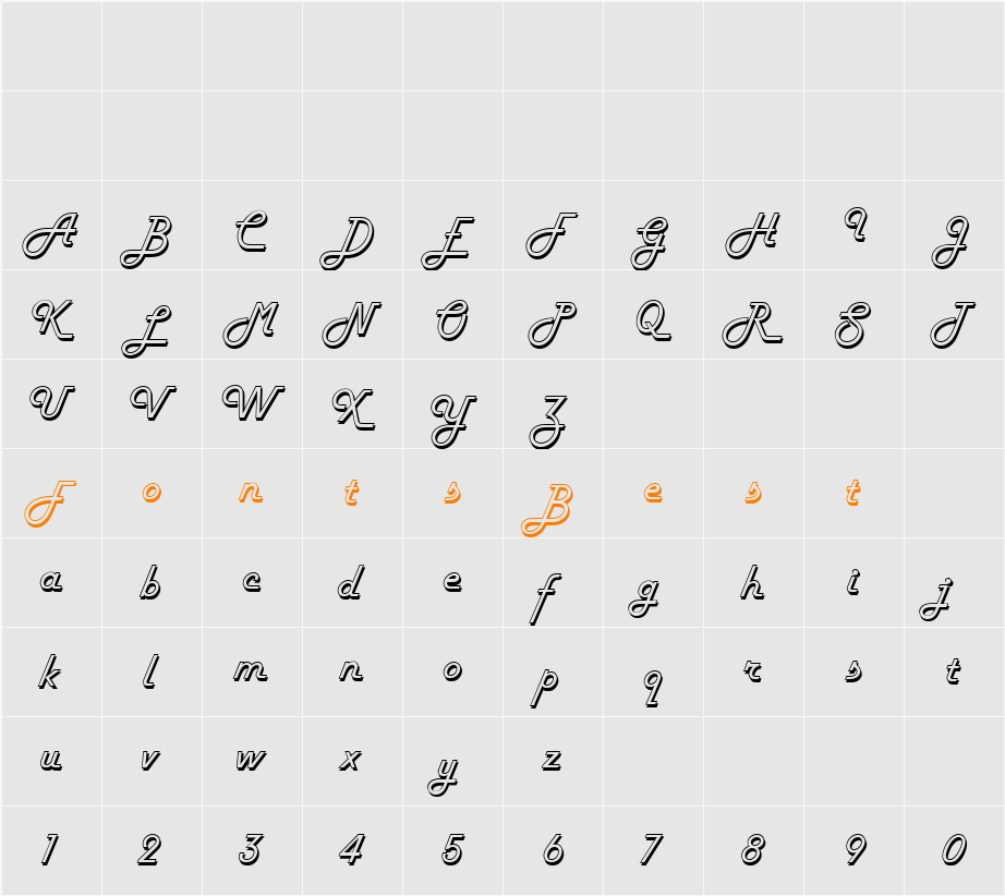 Harlow Character Map