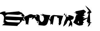 Brunkål Font Image