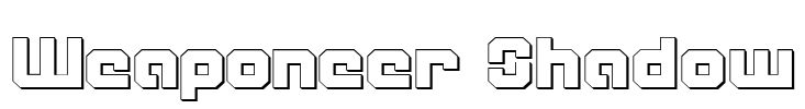 Weaponeer Shadow Font Image