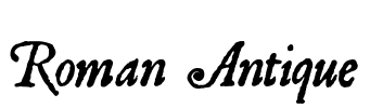 Roman Antique Font Image