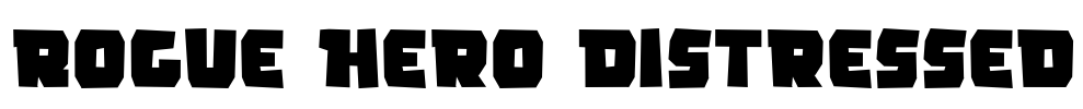 Rogue Hero Distressed Font Image