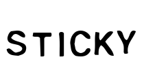 Sticky Font Image