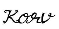 Korv Font Image