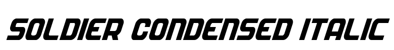 Soldier Condensed Italic Font Image