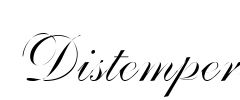 Distemper Font Image