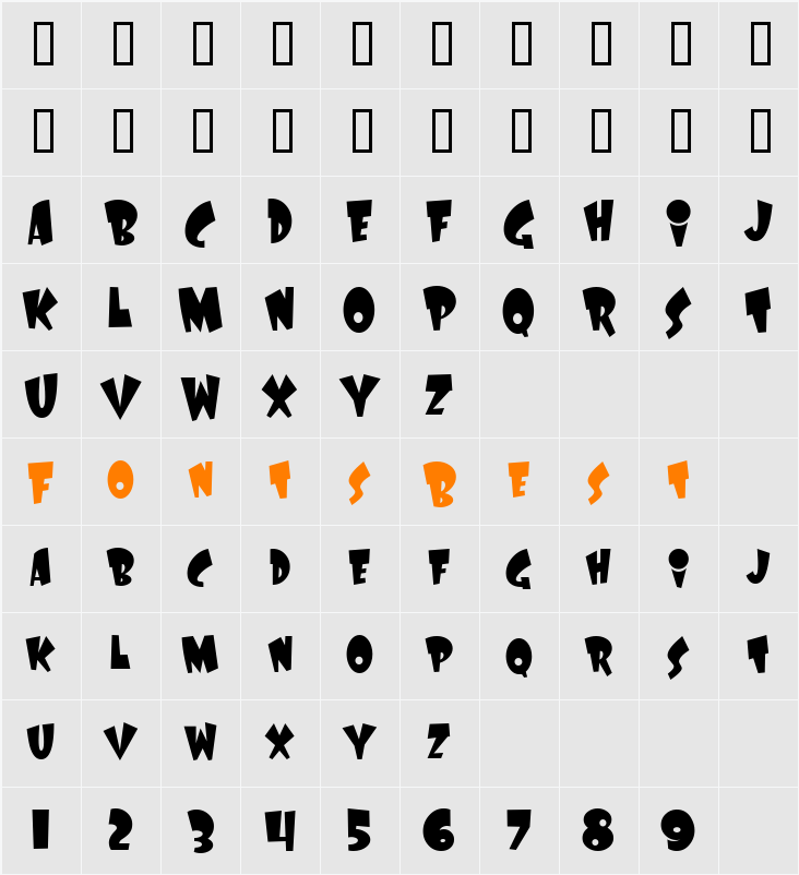 LaffRiotNF Character Map