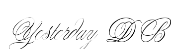 Yesterday DB Font Image