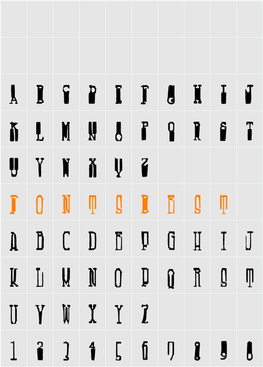 Fucsimile Character Map