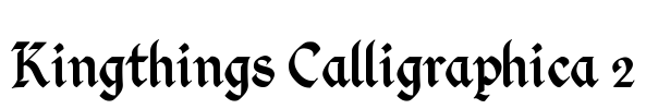 Kingthings Calligraphica 2