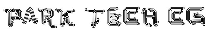 Park Tech CG Font Image