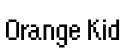 Orange Kid Font Image