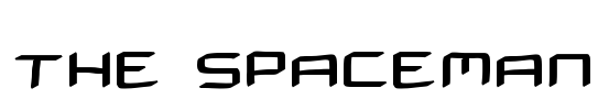THE SPACEMAN Font Image