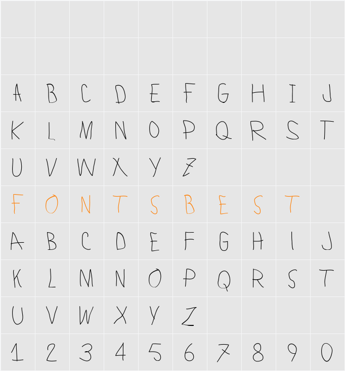Lamiar Light Character Map