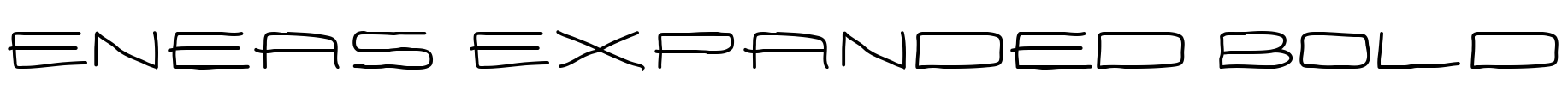 Eneas Expanded Bold Font Image
