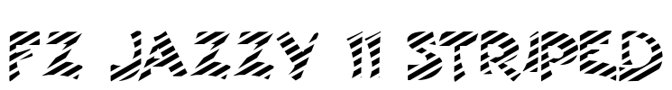 FZ JAZZY 11 STRIPED Font Image