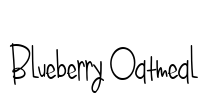 Blueberry Oatmeal Font Image