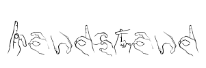 Handstand Font Image