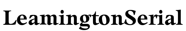 LeamingtonSerial Font Image