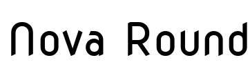 Nova Round Font Image