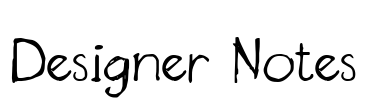 Designer Notes Font Image
