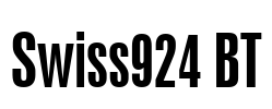 Swiss924 BT Font Image