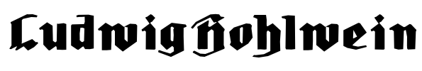 LudwigHohlwein Font Image