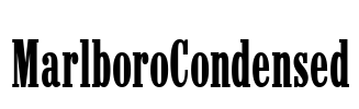 MarlboroCondensed Font Image