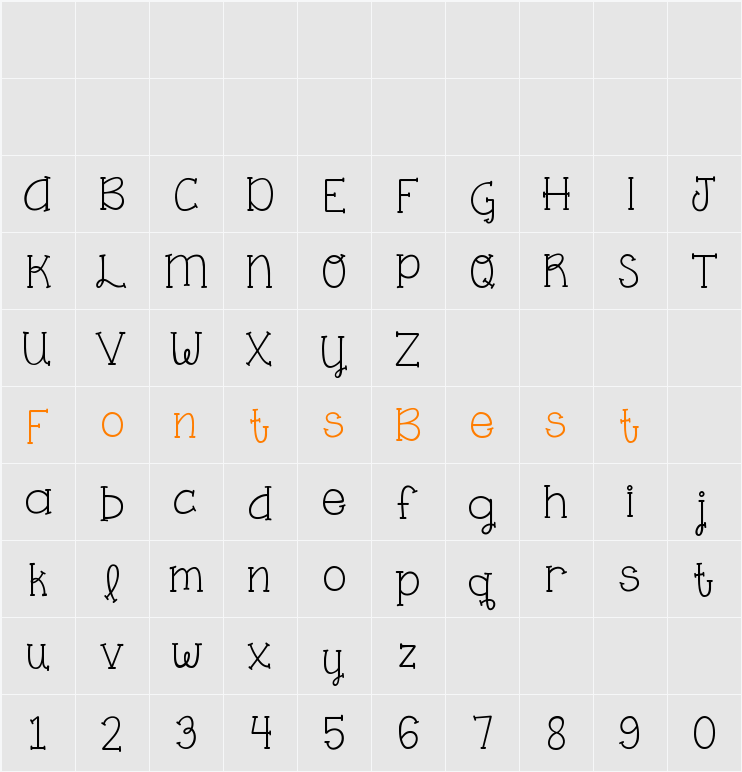 KG One Thing Character Map