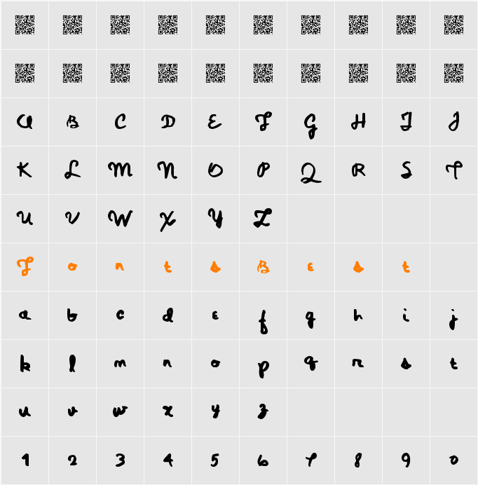 MagicPens Character Map