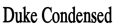 Duke Condensed Font Image