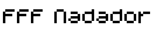 FFF Nadador Font Image