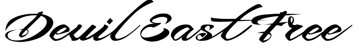 Devil East Free Font Image